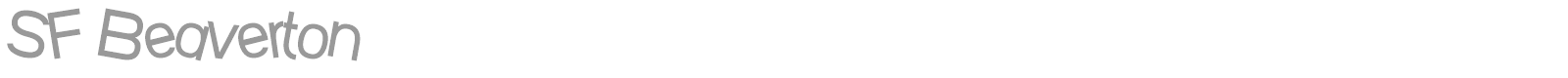 SF Beaverton SC font preview
